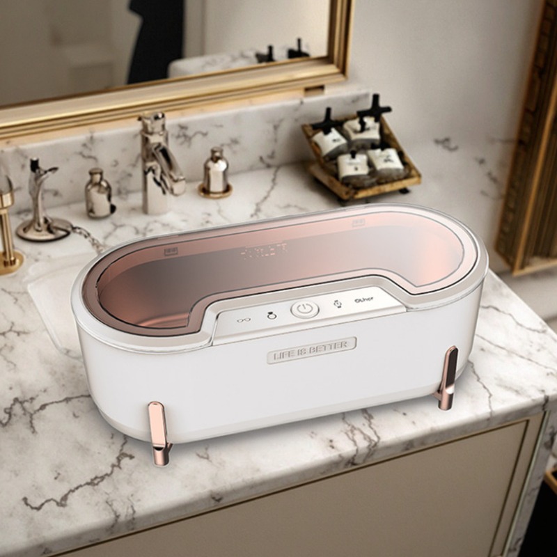 Ultrasonic Cleaner Machine Glasses Denture - เครื่องทำความสะอาดอัลตราโซนิกแบบพกพา 600 มล. สำหรับทำความสะอาดเครื่องประดับ แว่นตา นาฬิกา