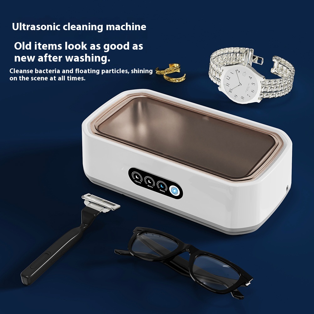 Ultrasonic Cleaner Machine Glasses Denture - เครื่องทำความสะอาดอัลตราโซนิก 650 มล. ขนาดเล็ก ทำความสะอาดด้วยการสั่นสะเทือนความถี่สูง สำหรับแว่นตา