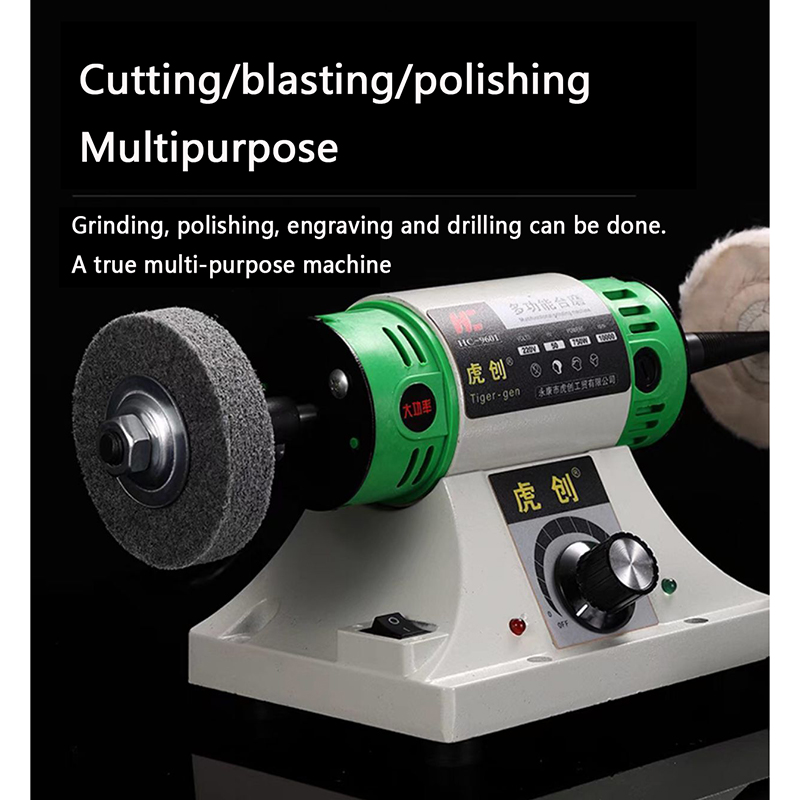 Bench Buffer Jewelry Polishing Machine - เครื่องขัดเงาแท่นหินสำหรับขัดเงาปรับความเร็วได้หลายฟังก์ชัน