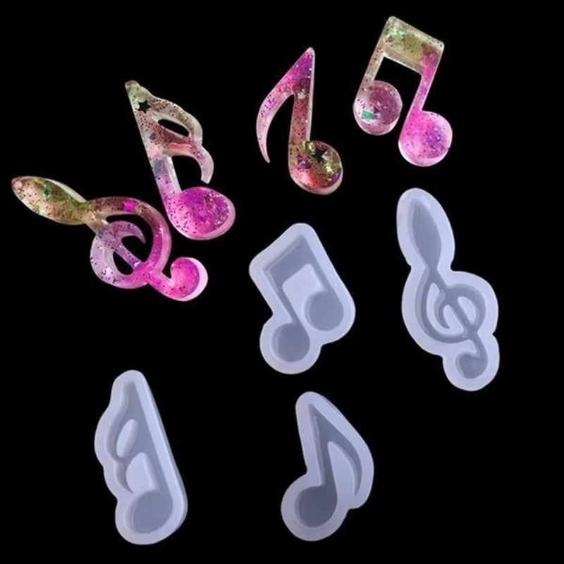 Casting Mold Jewelry Silicone Rubber - แม่พิมพ์เรซิ่นซิลิโคน 4 ชิ้น สำหรับงาน DIY เรซิ่นอีพ็อกซี่