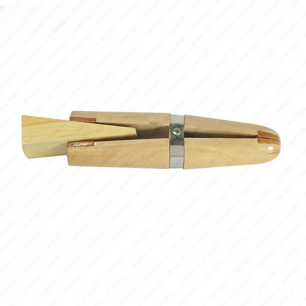 Ring Clamp Wood Jewelry Setting Tool - Professional แหวนไม้ CLAMP ไม้ WEDGE หนัง