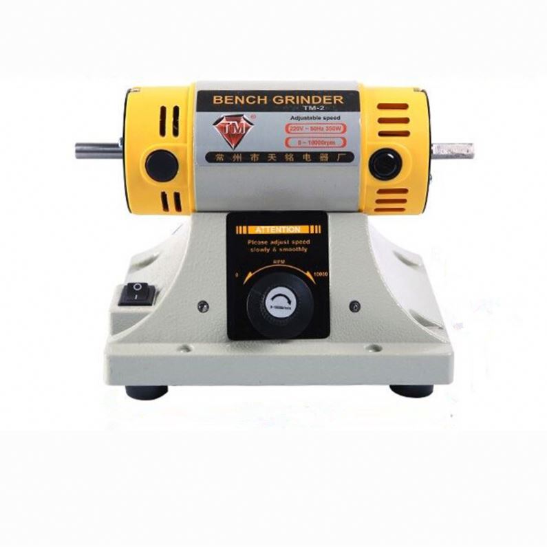 Bench Buffer Jewelry Polishing Machine - เครื่องขัดเงาอัญมณีแบบมืออาชีพ 110/220V เครื่องขัดเงาขนาดเล็กแบบตั้งโต๊ะ เครื่องขัดไฟฟ้าสำหรับงานไม้และงานแกะสลัก