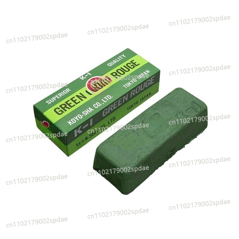 Jewelry Polishing Rouge Buffing Compound - น้ำยาขัดเงาเหล็กสีเขียว K-1 ของญี่ปุ่น สำหรับงานช่างโลหะ เครื่องประดับ น้ำยาขัดเงาเบื้องต้น
