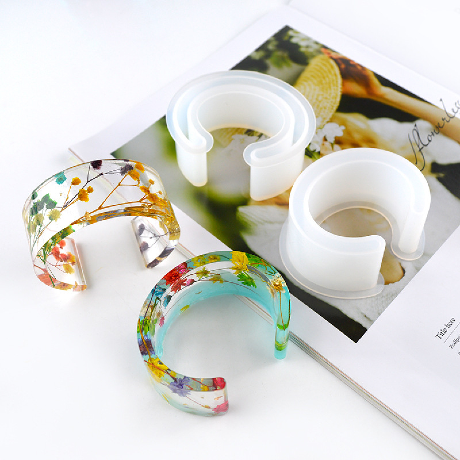 Casting Mold Jewelry Silicone Rubber - แม่พิมพ์ซิลิโคน สายรัดข้อมือ สร้อยข้อมือ ทำเครื่องประดับ คริสตัล ยูวี