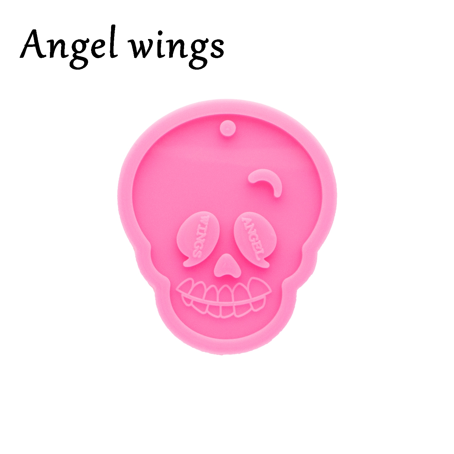 Casting Mold Jewelry Silicone Rubber - DY0537 Bright Halloween Skull ซิลิโคนเรซินแม่พิมพ์หล่อสําหรับพวงกุญแจ -