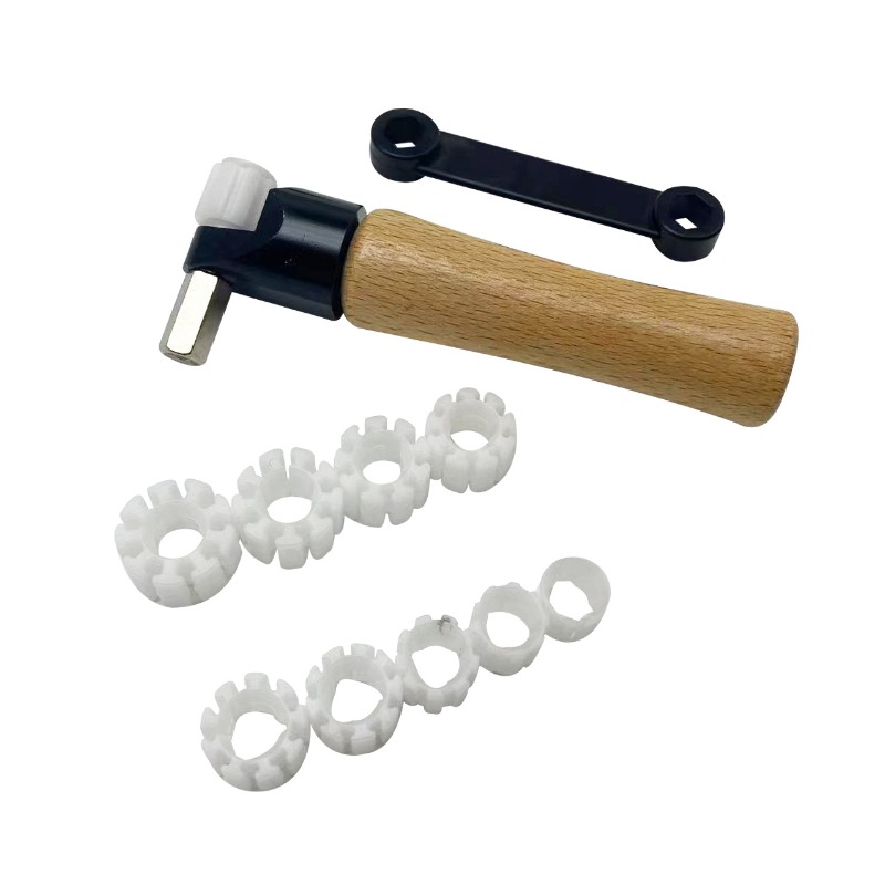 Ring Clamp Wood Jewelry Setting Tool - ที่หนีบวงแหวนด้ามไม้สำหรับติดตั้งอัญมณีและทำเครื่องประดับแบบไมโครเพฟ ที่หนีบแบบครึ่งวงกลมสำหรับช่างอัญมณี