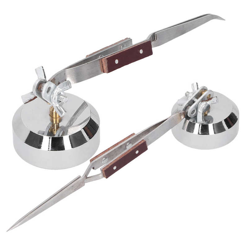 ฐานวางมือที่สามแบบโลหะ พร้อมแห - Third Hand Soldering Tweezers Base บทวิจารณ์และราคา