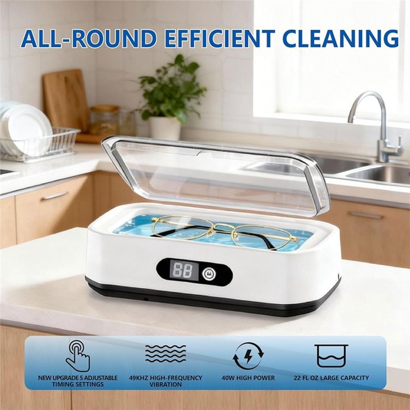 B06B-เครื่องทำความสะอาดเครื่อง - Ultrasonic Jewelry Cleaner Digital Timer บทวิจารณ์และราคา