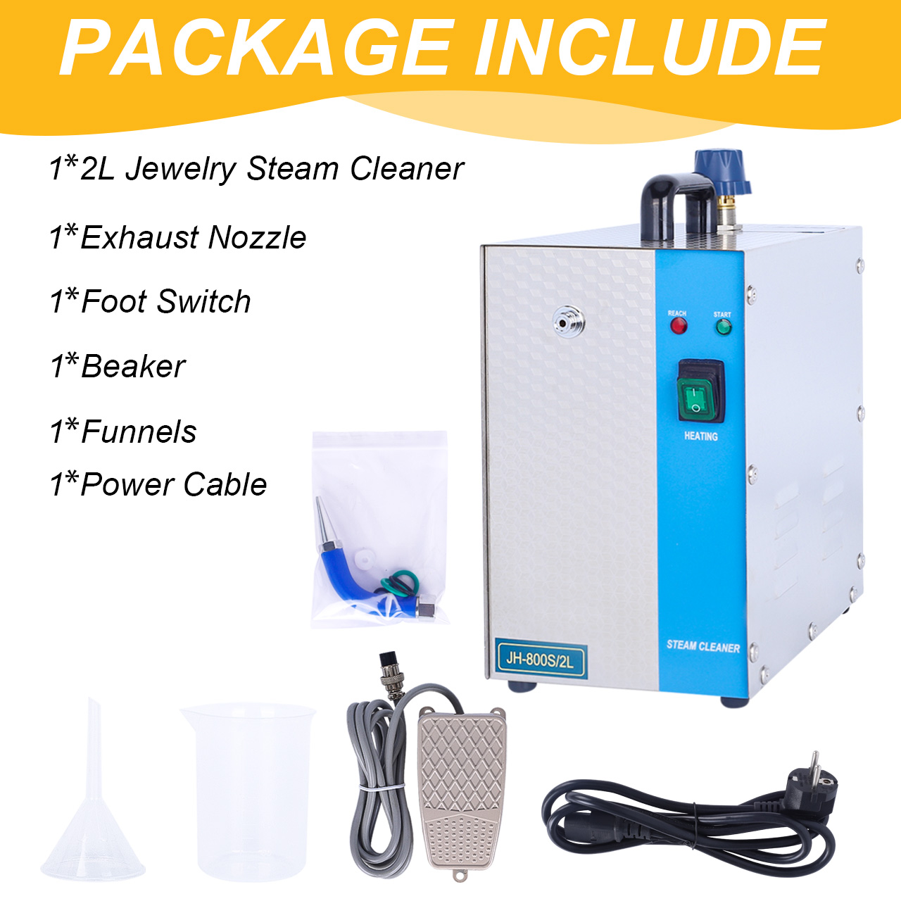 เครื่องทำความสะอาดเครื่องประดั - Jewelry Steam Cleaner Professional 2L บทวิจารณ์และราคา