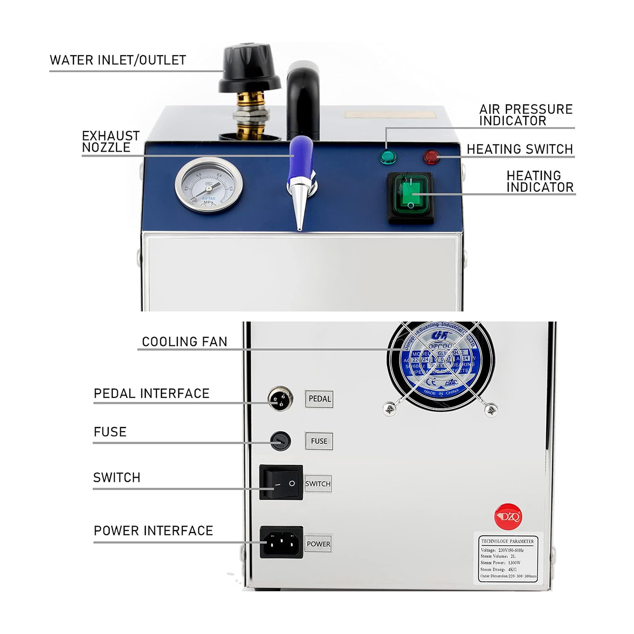 เครื่องอบไอน้ําเครื่องประดับระ - Jewelry Steam Cleaner Professional 2L บทวิจารณ์และราคา