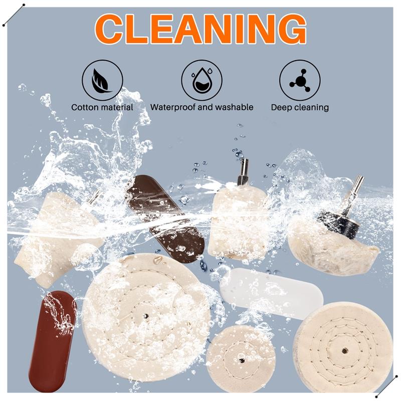 10 ชิ้น Buffing Pad ล้อขัดชุด  - Jewelry Polishing Rouge Buffing Compound บทวิจารณ์และราคา