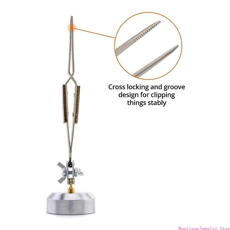 E1PE ล็อค ประสาน แหนบ 360 ° ฐา - Third Hand Soldering Tweezers Base บทวิจารณ์และราคา