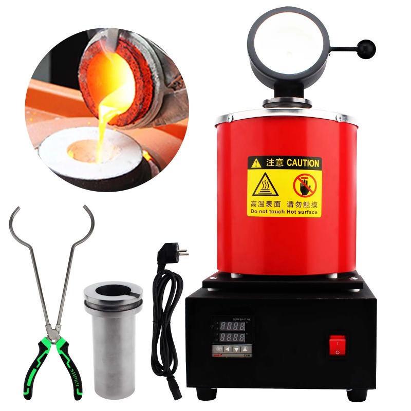 เตาหลอมทองดิจิทัลขนาดเล็ก 2000 - Gold Melting Furnace Crucible 2Kg บทวิจารณ์และราคา
