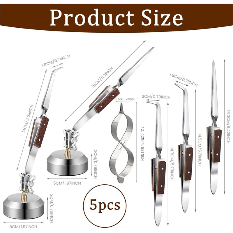 AT63-แหนบบัดกรีพร้อมฐาน รุ่น B - Third Hand Soldering Tweezers Base บทวิจารณ์และราคา