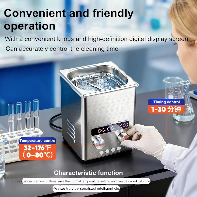 【สินค้าขายดี】เครื่องทำความสะอา - Ultrasonic Cleaner Machine Glasses Denture บทวิจารณ์และราคา
