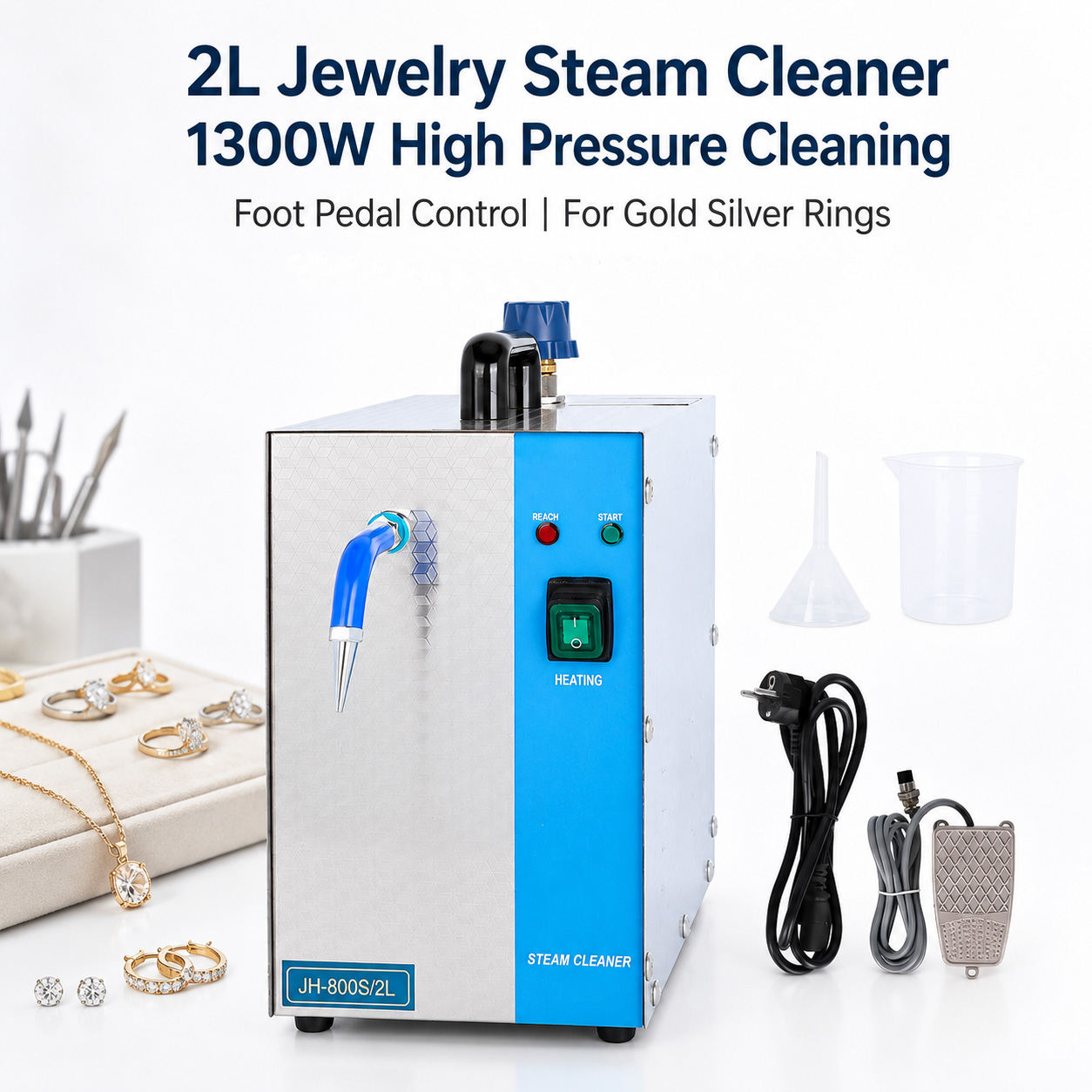 เครื่องทำความสะอาดด้วยไอน้ำสำห - Jewelry Steam Cleaner Professional 2L บทวิจารณ์และราคา