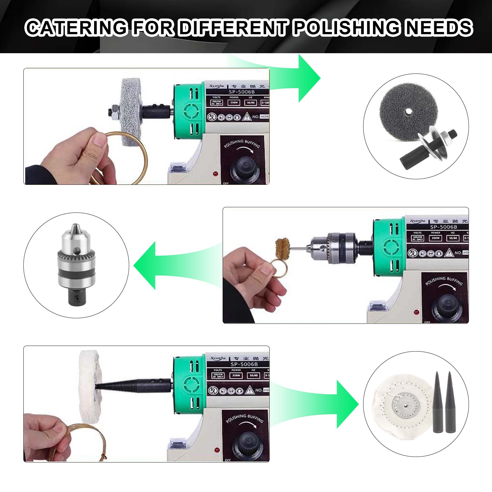 เครื่องขัดเงาเครื่องประดับ เคร - Bench Buffer Jewelry Polishing Machine บทวิจารณ์และราคา