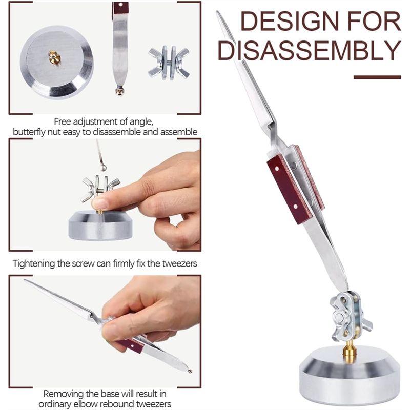 มือที่สามสำหรับงานบัดกรี พร้อม - Third Hand Soldering Tweezers Base บทวิจารณ์และราคา