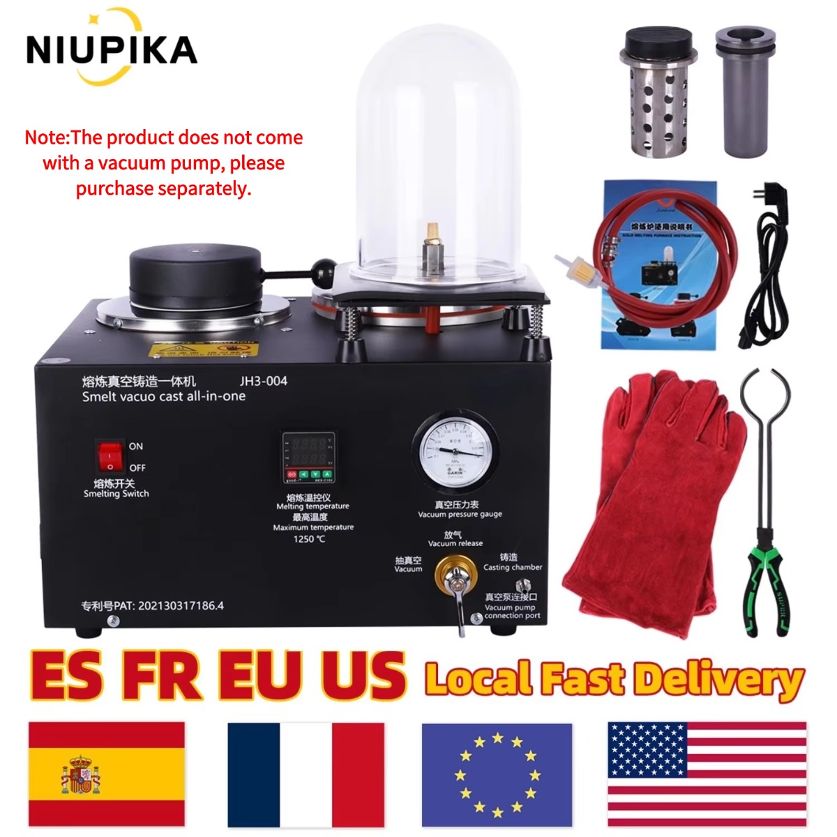 110V 2กก. 1150 ℃   เครื่องหล่อ - Gold Melting Furnace Crucible 2Kg บทวิจารณ์และราคา
