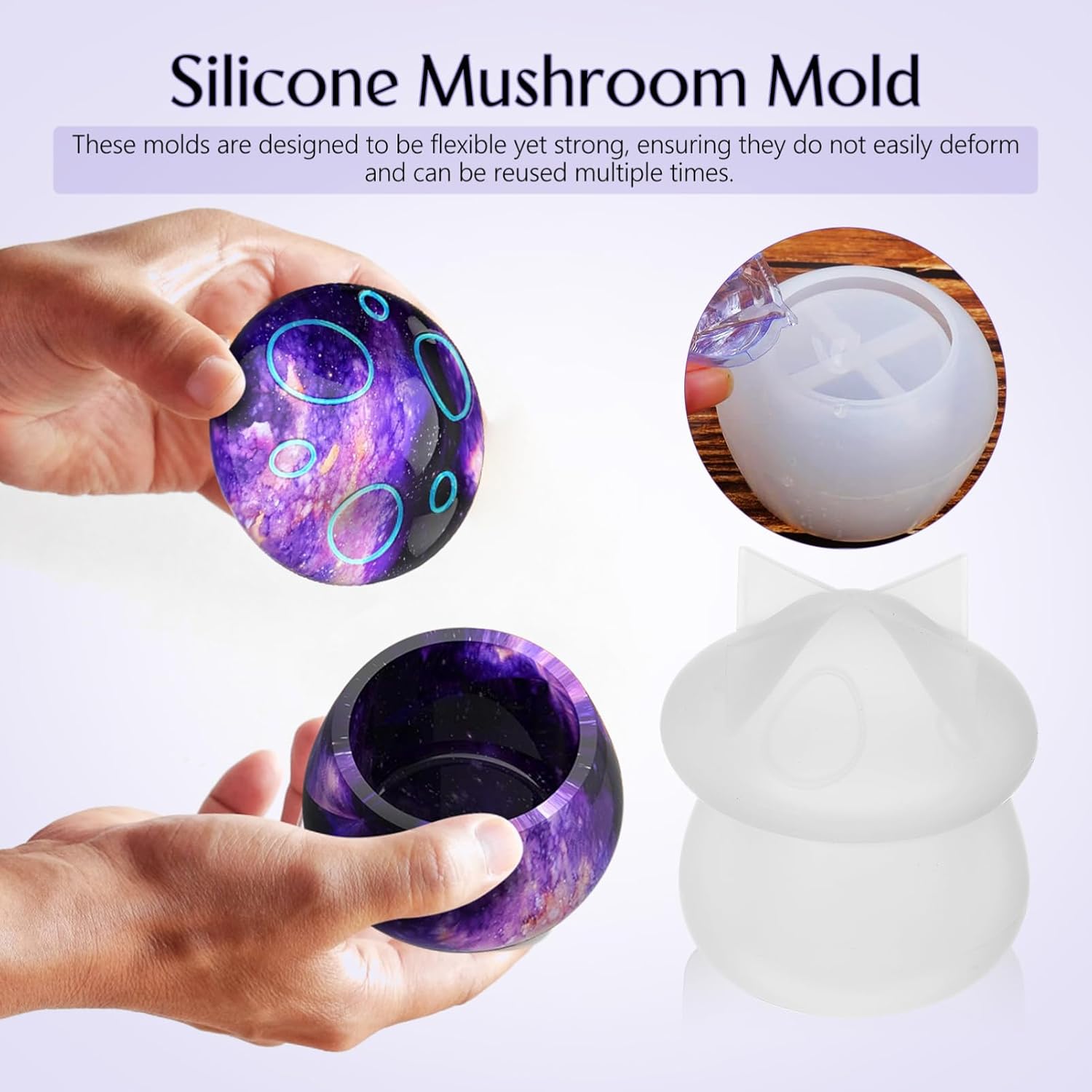 แม่พิมพ์เรซิ่นรูปเห็ด แม่พิมพ์ - Casting Mold Jewelry Silicone Rubber บทวิจารณ์และราคา
