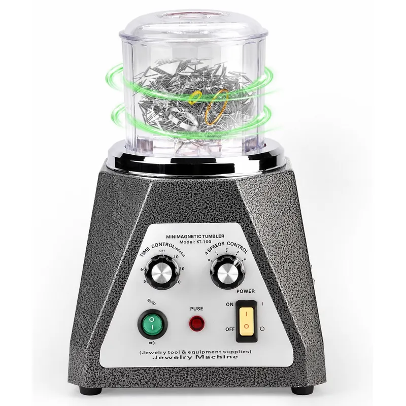 เครื่องขัดเงาแบบหมุนด้วยแม่เหล - Jewelry Magnetic Tumbler Polisher Pin บทวิจารณ์และราคา