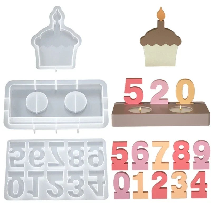 แม่พิมพ์เทียนวันเกิดรูปตัวเลข, - Casting Mold Jewelry Silicone Rubber บทวิจารณ์และราคา
