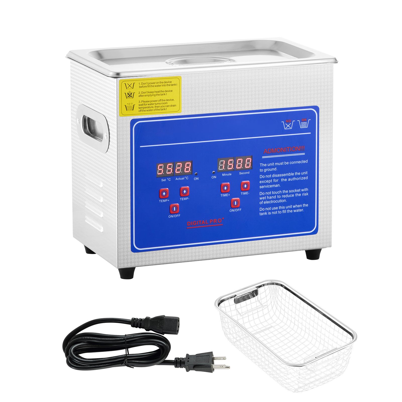 เครื่องทำความสะอาดอัลตราโซนิกพ - Ultrasonic Jewelry Cleaner Digital Timer บทวิจารณ์และราคา