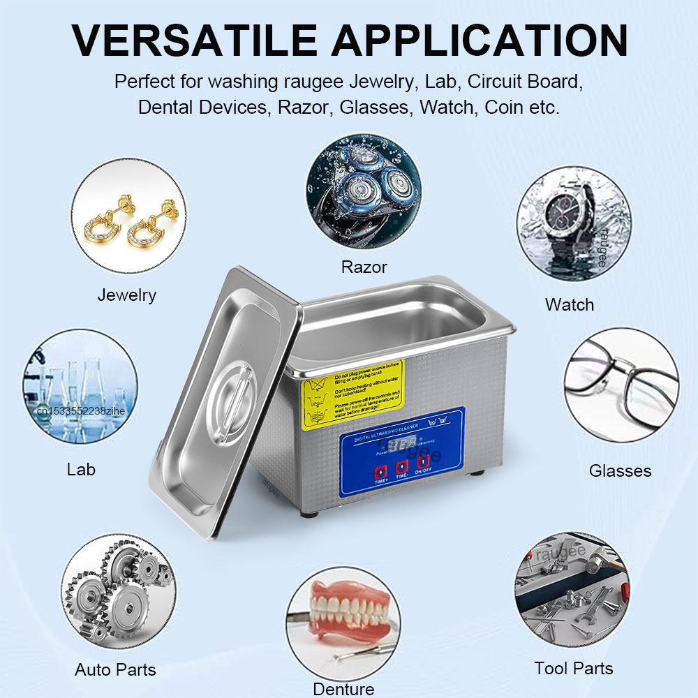 เครื่องทำความสะอาดอัลตราโซนิก  - Ultrasonic Cleaner Machine Glasses Denture บทวิจารณ์และราคา
