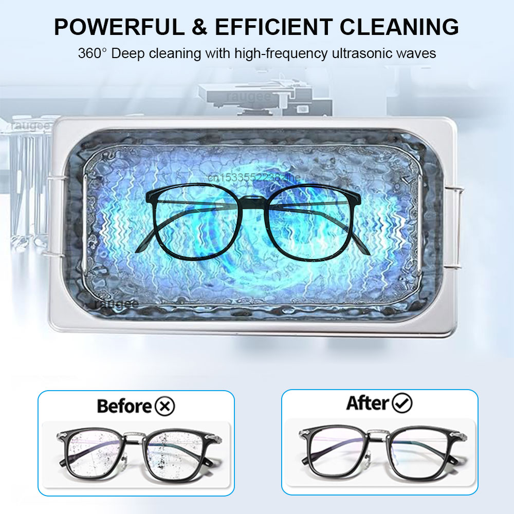 เครื่องทำความสะอาดอัลตราโซนิก  - Ultrasonic Cleaner Machine Glasses Denture บทวิจารณ์และราคา