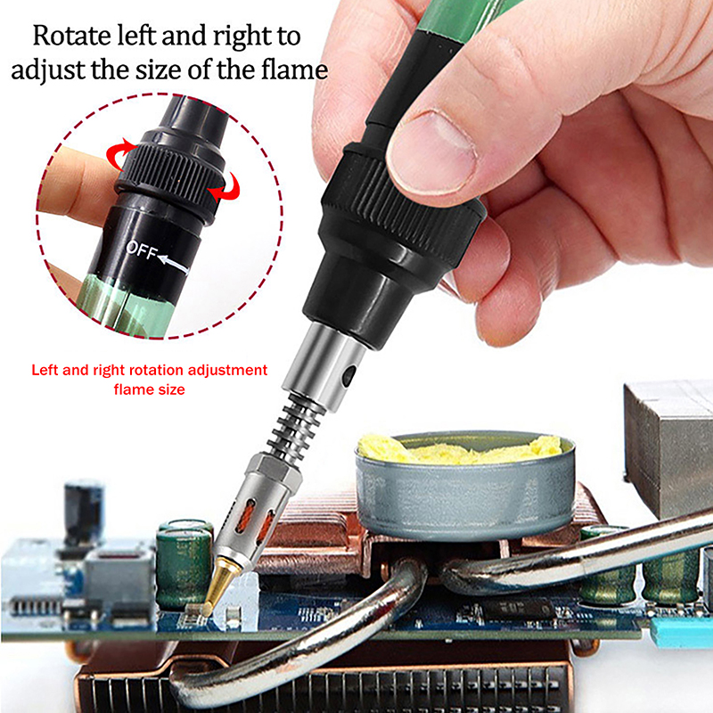 ชุดหัวแร้งบิวเทนแบบพกพา 1300 ° - Jewelry Soldering Torch Mini Butane บทวิจารณ์และราคา