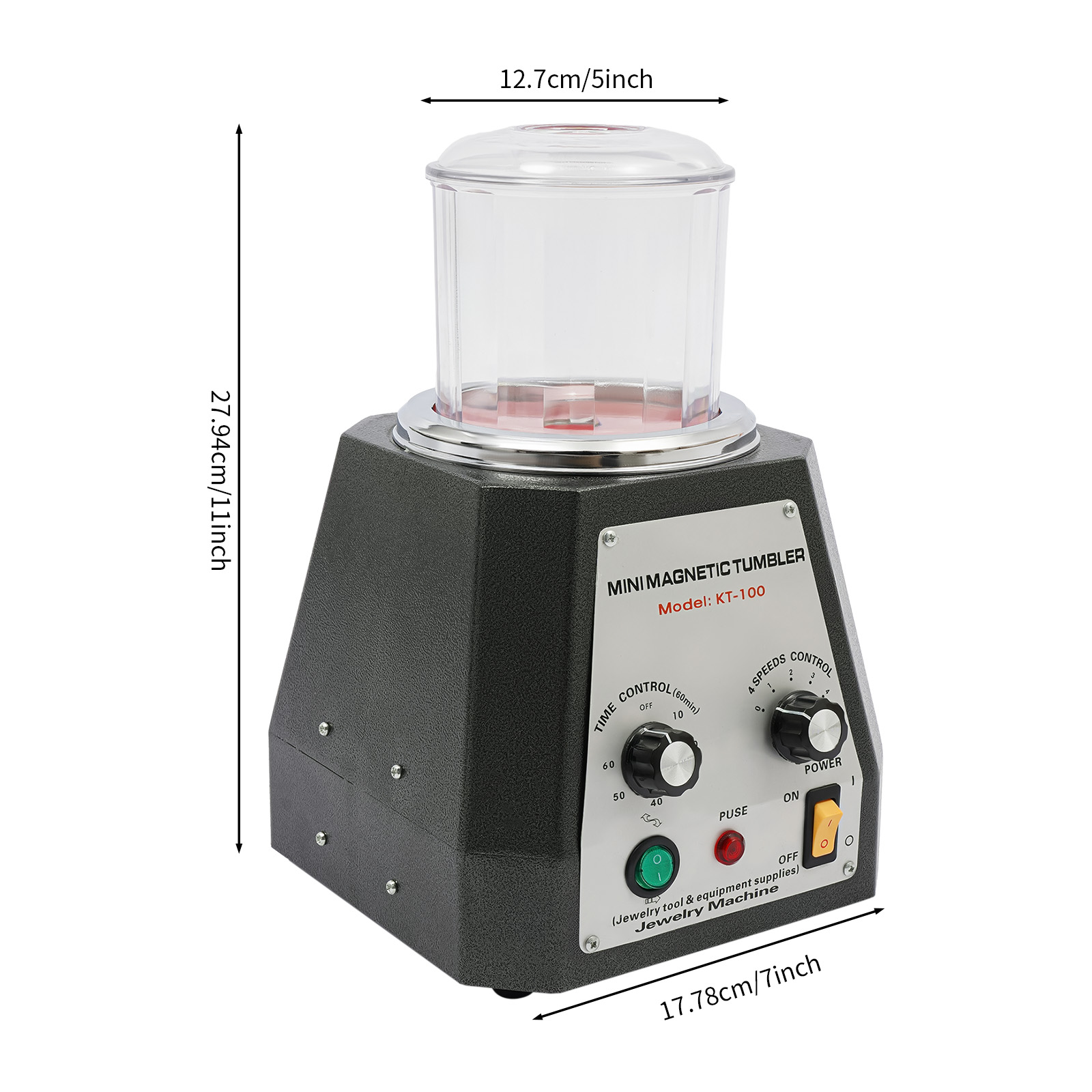 เครื่องขัดแม่เหล็กแบบถังหมุน K - Jewelry Magnetic Tumbler Polisher Pin บทวิจารณ์และราคา