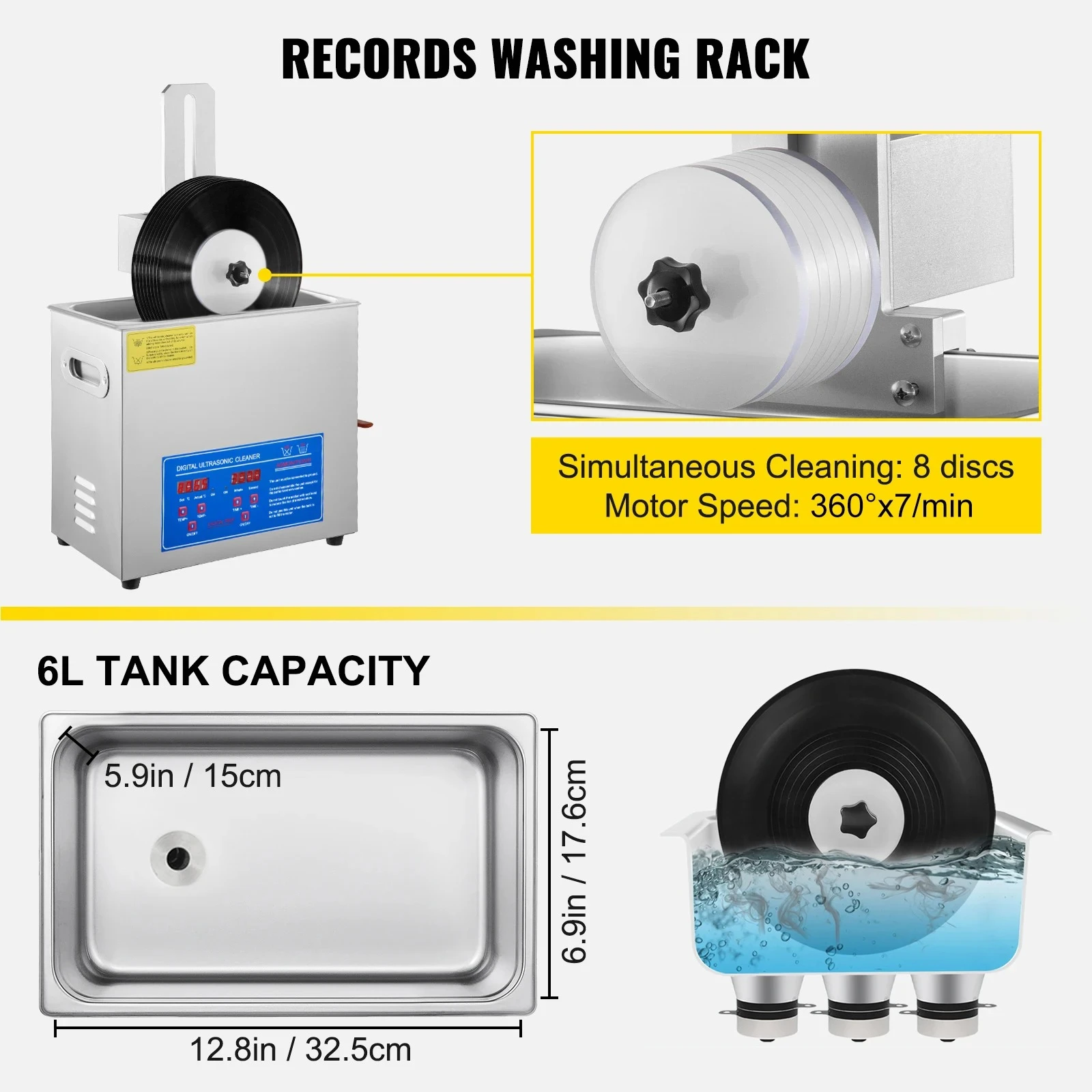 เครื่องซักผ้าแบบพกพา | SIHAO เ - Ultrasonic Jewelry Cleaner Digital Timer บทวิจารณ์และราคา